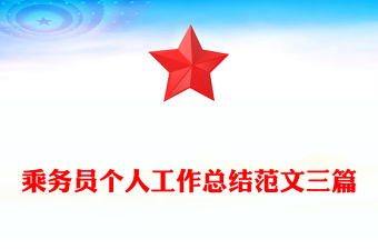 乘務員個人工作總結范文三篇