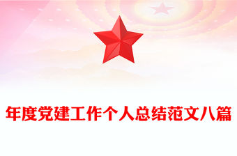年度黨建工作個人總結范文八篇