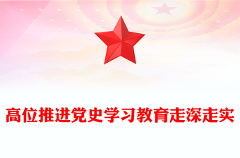 高位推進(jìn)黨史學(xué)習(xí)教育走深走實(shí)