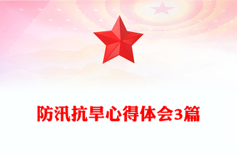 防汛抗旱心得體會3篇