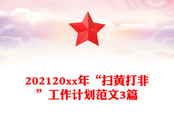 202120xx年“掃黃打非”工作計劃范文3篇