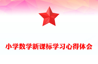 小學數(shù)學新課標學習心得體會
