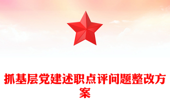 抓基層黨建述職點(diǎn)評問題整改方案