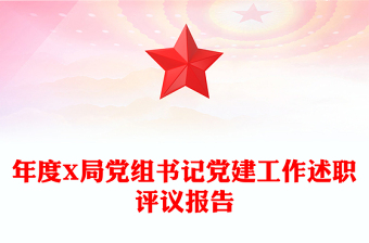 年度X局黨組書記黨建工作述職評(píng)議報(bào)告