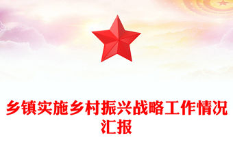 鄉(xiāng)鎮(zhèn)實施鄉(xiāng)村振興戰(zhàn)略工作情況匯報