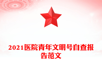 2021醫(yī)院青年文明號自查報(bào)告范文