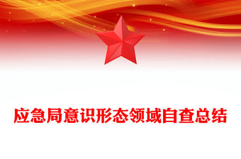 應(yīng)急局意識(shí)形態(tài)領(lǐng)域自查總結(jié)