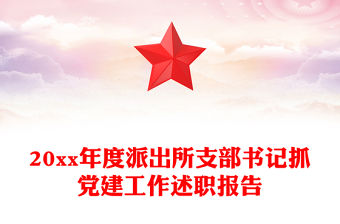 20xx年度派出所支部書記抓黨建工作述職報告