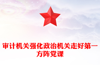 審計(jì)機(jī)關(guān)強(qiáng)化政治機(jī)關(guān)走好第一方陣黨課