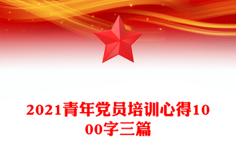 2021青年黨員培訓(xùn)心得1000字三篇