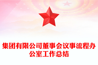 集團(tuán)有限公司董事會(huì)議事流程辦公室工作總結(jié)