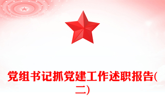 黨組書(shū)記抓黨建工作述職報(bào)告(二)