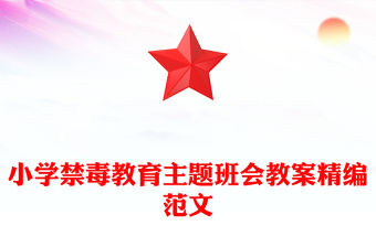 小學(xué)禁毒教育主題班會(huì)教案精編范文