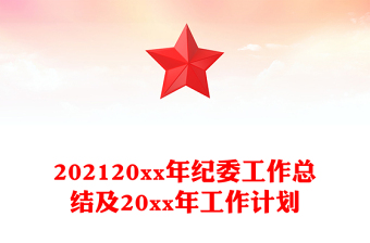 202120xx年紀(jì)委工作總結(jié)及20xx年工作計(jì)劃
