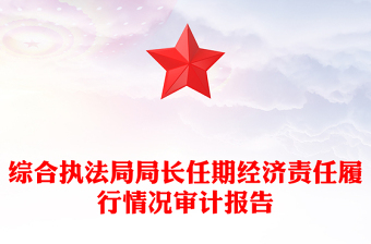 綜合執(zhí)法局局長任期經(jīng)濟責任履行情況審計報告