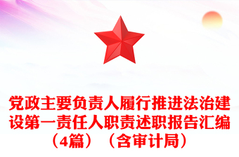 黨政主要負(fù)責(zé)人履行推進法治建設(shè)第一責(zé)任人職責(zé)述職報告匯編（4篇）（含審計局）