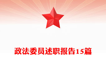 政法委員述職報告15篇