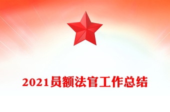 2021員額法官工作總結(jié)