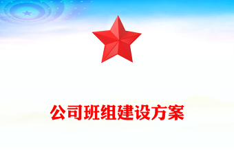 公司班組建設方案