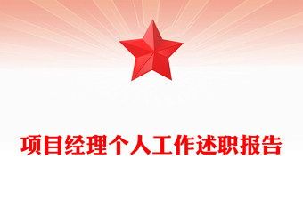 項目經(jīng)理個人工作述職報告