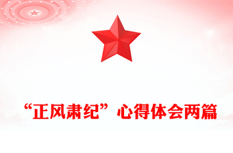 “正風肅紀”心得體會兩篇