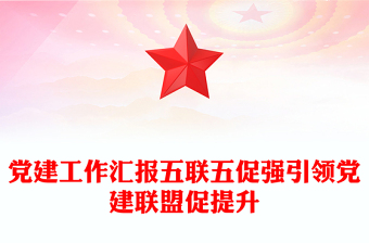 黨建工作匯報五聯(lián)五促強(qiáng)引領(lǐng)黨建聯(lián)盟促提升