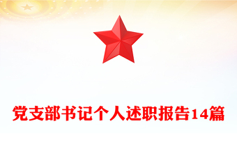 黨支部書記個(gè)人述職報(bào)告14篇