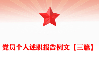黨員個(gè)人述職報(bào)告例文【三篇】