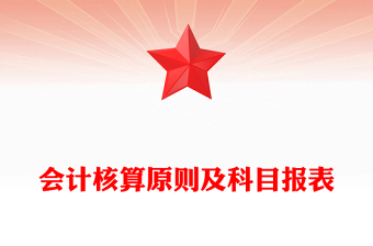 會計核算原則及科目報表