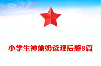 小學生神偷奶爸觀后感8篇