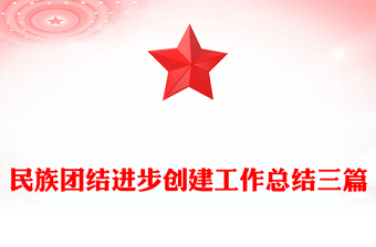 民族團結進步創(chuàng)建工作總結三篇