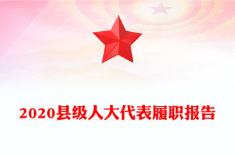 2020縣級人大代表履職報(bào)告