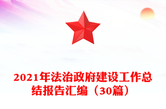 2021年法治政府建設(shè)工作總結(jié)報(bào)告匯編（30篇）