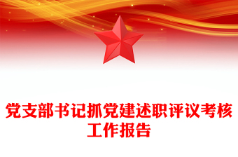黨支部書記抓黨建述職評(píng)議考核工作報(bào)告