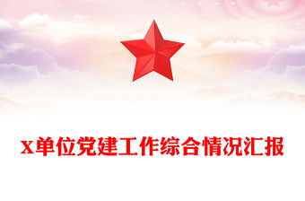 X單位黨建工作綜合情況匯報