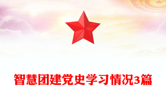 智慧團(tuán)建黨史學(xué)習(xí)情況3篇