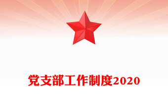 黨支部工作制度2020