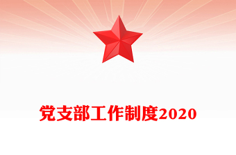 黨支部工作制度2020