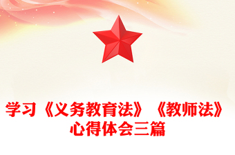 學(xué)習(xí)《義務(wù)教育法》《教師法》心得體會三篇