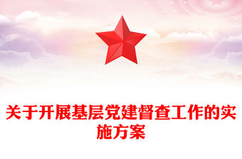 關(guān)于開(kāi)展基層黨建督查工作的實(shí)施方案