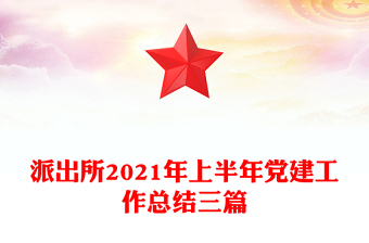 派出所2021年上半年黨建工作總結(jié)三篇