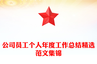 公司員工個人年度工作總結精選范文集錦