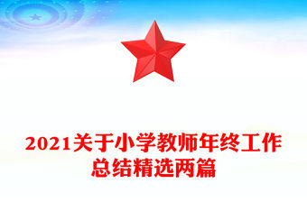 2021關(guān)于小學(xué)教師年終工作總結(jié)精選兩篇