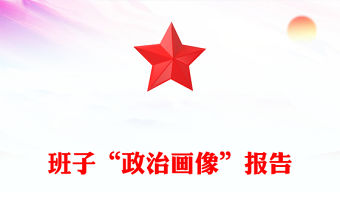 班子“政治畫像”報告