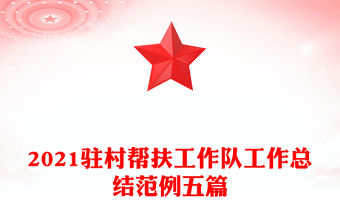 2021駐村幫扶工作隊(duì)工作總結(jié)范例五篇