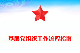 基層黨組織工作流程指南
