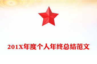 201X年度個(gè)人年終總結(jié)范文