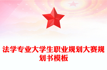 法學(xué)專業(yè)大學(xué)生職業(yè)規(guī)劃大賽規(guī)劃書模板