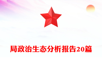 局政治生態(tài)分析報告20篇