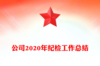 公司2020年紀檢工作總結(jié)